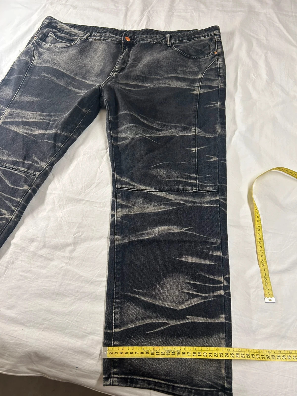 Jean negro grande a rayas grises talla 5XL – photo 7